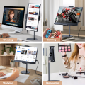 Cdisplay Portable Monitor Stand Adjustable Height Desktop Monitor Bracket for 4.7-17.3 inch Phone Tablet Monitor Support Holder.