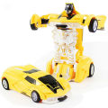 【Solitary waves】One-key Automatic Transform Robot Car Model Toy for Boys Children Plastic Funny Action Figures Deformation Vehicles Car Kid. 