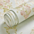 0.53x1m/Roll Embossed Floral Wall Paper 3d Self Adhesive Waterproof Home Decor Bedroom Living Room Wall Decor Peel and Stick Wallpaper.