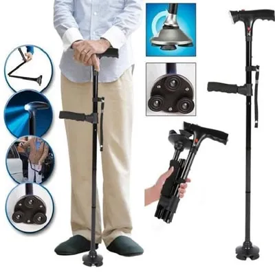 Magic Tech Cane Magic Cane and Powerful Torch With FM | Daraz.com.bd