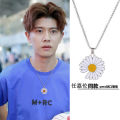 Cute Trendy Necklace Sun Flower Necklaces for Boy Simple Stylis. 