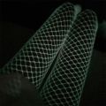 Luminous Fishnet Stockings for Moving One-pieces Mesh Leggings Tights High Waist Perspective Glow In The Dark Lingerie.