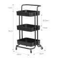 Kitchen Trolley 3 Tier Multi-function Trolley Storage Trolley.