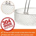 Air Fryer Basket,Steamer Basket,304 Stainless Steel Mesh Basket for Air Fryer,Air Fryer Accessory 8 Inch Basket. 