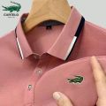2024 NEW Lacoste T-shirts for men Embroidered Men's t-shirts High Quality Mens polo shirt Shirt male Polo t shirt for men Summer. 
