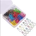 100 Pieces Hijab Pin Multi Color Coil Less Metal Hijab Pin - Whithout BOX. 