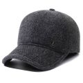 Winter Baseball Caps for Men Ear Flaps Thinken Adjustable Snapback Hat Outdoor Trucker Cap Male.