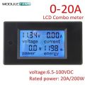 【happy one】20A DC 100V LCD Digital Volt Voltage Watt Current Power Meter Ammeter Voltmeter.