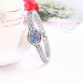 Golden Bracelet Watch for Women Small Dial Ladies Wristwatch Steel Elegant Quartz Female Clock. 