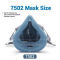 7502 Respirator Mask Protective Mask Industry Painting Spray Dust Gas Mask With 3M 501 5N11 6001CN Chemcial Half face Mask. 