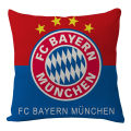 45*45cm European Football Team Logo Cushion Cover Pillowcase Cotton Pillow Cover. 