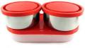 Milton Executive Lunch Box Soft Insulated Tiffin Box (2 SS Container,1 Microwave Safe Container). 