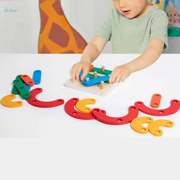 Wood%20Tic%20TAC%20Toe%20Puzzle%20Board%20Games%20Party%20Favors%20Sorting%20Toy%20Educational%20-%20Image%202