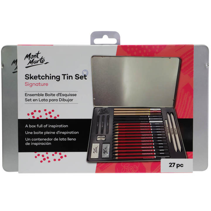 Mont Marte Sketching Tin Set 27pc
