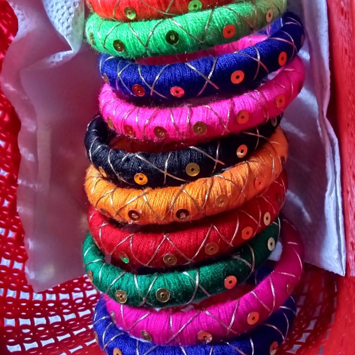 Handmade thread bangles for women