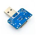 USB adapter board USB male to female to MICRO/ TYPE-C/ 4P2.54mm straight plug - Multi Plug - Multi Plug - Multi Plug. 