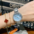 dinimi new rhinestone fashion temperament light luxury quartz watch simple commuter steel band ladies with calendar watch.