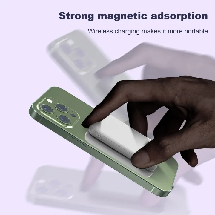 10000mAh%20Magnetic%20Power%20Bank%20Wireless%20Charger%20Fast%20Charging%20Powerbank%20For%20iPhone%2014%2013%2012%20Pro%20Max%20Mini%20Portable%20External%20Battery%20-%20Image%205