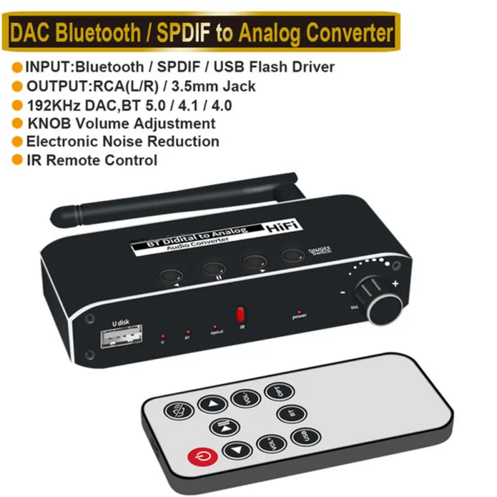 192KHz%20DAC%20Digital%20to%20Analog%20Audio%20Converter%20BT%20Optical%20Coaxial%20Fiber%20SPDIF%20to%20RCA%203.5mm%20Jack%20Audio%20Amplifier%20with%20Bass%20Volume%20-%20Image%207