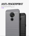 Nokia 7.2 Carbon Fiber Camera Protection Black Color Soft Mobile Back Cover  For Nokia 7.2. 