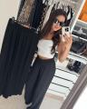 Ladies Stylish Streachy China Linen Palazzo For Women ..