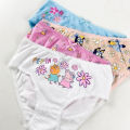 Pack of 5 Teen Girls Soft Jersey Cotton Printed Briefs Panties From Levin. 