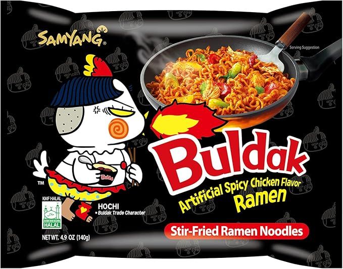 Samyang Hot Chicken Ramen Buldak Fire Noodles, 1 X 140 Grams