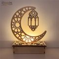 Eid Mubarak Wood Ornament Ramadan Festival Islam Muslim Party Decor Supplies Eid and Ramadan Home Decoration Kareem Eid Al-Adha. 