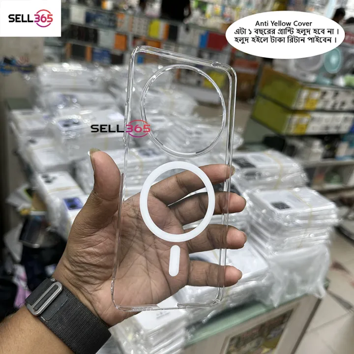 Xiaomi%20Redmi%2014C%20/%20Xiaomi%20Redmi%20A4%20/%20Xiaomi%20Poco%20C75%20Berlia%20Transparent%20Magnatic%20Magsafe%20Anti%20Yellow%20Clear%20Protective%20Phone%20Case%20Back%20Cover%20-%20Image%202
