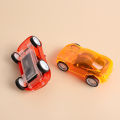 Children's Gift Small Toys Mini Transparent Pull Back Car Toys. 