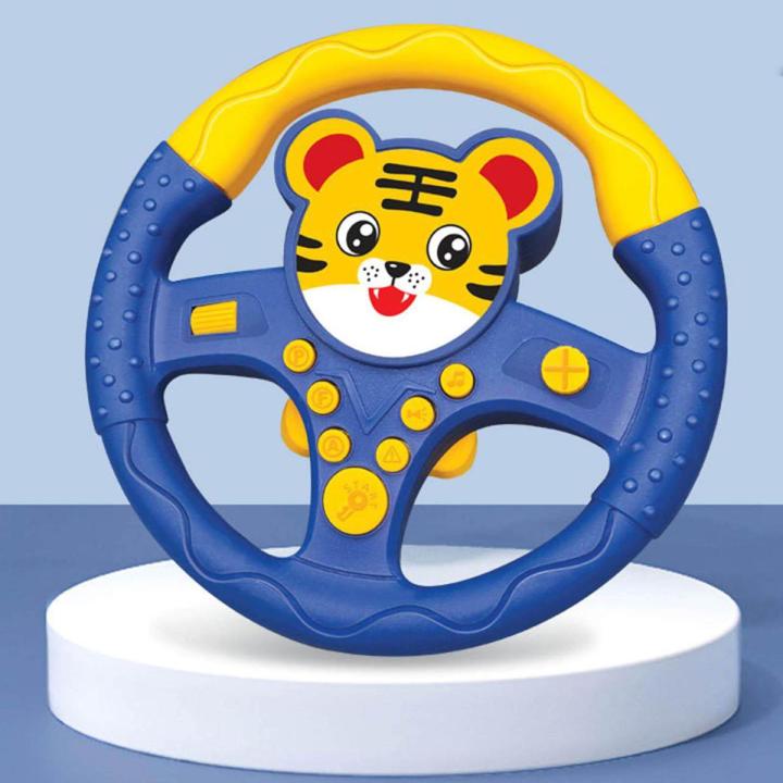 Eletric Cars Simulation Driving Steering Wheel Kids Early Educational Toys