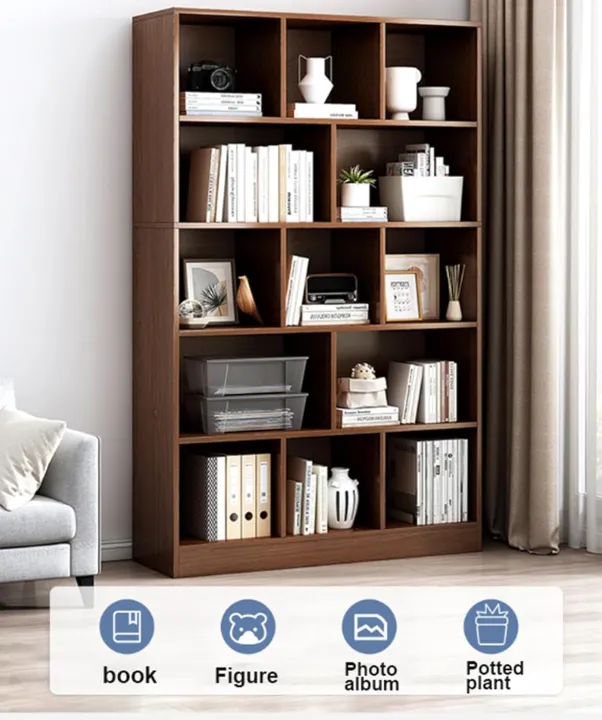 Modern%205-Tier%20Library%20Bookshelf,%20Large%20Bookcase%20with%20Storage%20Shelves,%20Open%20Display%20Storage%20Rack%20Shelves%20for%20Living%20Room/Bedroom/Home/Office/Kitchen,72/36%20-%20Image%202