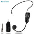 Retekess TT123 Wireless Microphone Headset,2.4G Wireless Headset Mic System,164ft Range,Headset and Handheld 2 in 1,for Voice Amplifier,Window Speaker,PA System,Tour Guide System,Teacher,Yoga Fitness. 