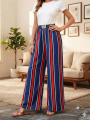 Cotton Viscose Loose Fit Flared Wide Palazzo Plazo Pants for Women. 