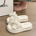Bow Platform Women Slippers Summer Flats Flip Flops Shoes 2024 New Fashion Dress Beach Sandals Walking Slides Female Zapatillas. 