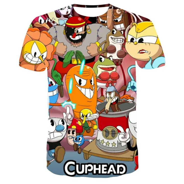 Summer%20Cuphead%20Mugman%203D%20Print%20Kids%20T-Shirt%20Funny%20Girls%20Boys%20Children%20Tops%20Tees%20Unisex%20Breathable%20Cartoon%20O-Neck%20Short%20Sleeve%20-%20Image%205