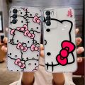 Clear Phone Case For VIVO X90 X80 X70 X60 X50 X30 X27 X23 X21I X20 PRO PLUS Case Funda Coque Shell Cover Cartoon Hello Kitty Cat. 