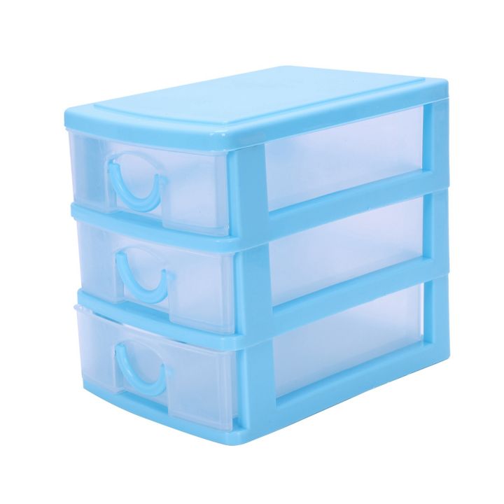 PDTYMWNG%202X%20Mini%20Translucent%20Drawer%20Type%20Plastic%20Storage%20Box%EF%BC%88Blue%203%20Layers%EF%BC%89%20-%20Image%204