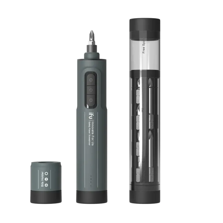 KOGEEK%20iFu%206.3mm%20Electric%20Screw%20Driver%20Safety%20Power%20Lithium%20Electric%20Screwdriver%203%20Speed%20LED%20Lights%20Compact%20Rechargeable%20Electromotion%20Screwdriver%20with%2029pcs%20Bits%20&%20Bit%20Holding%20Tube%20-%20Image%202