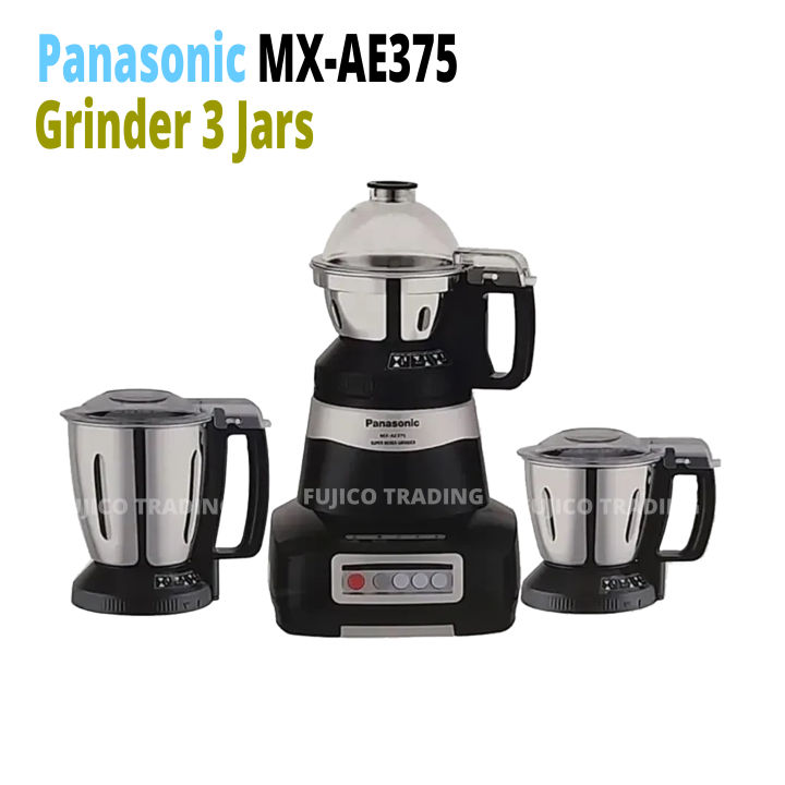 Panasonic monster MX-AE375 Mixer Grinder (3 Jars, Black)