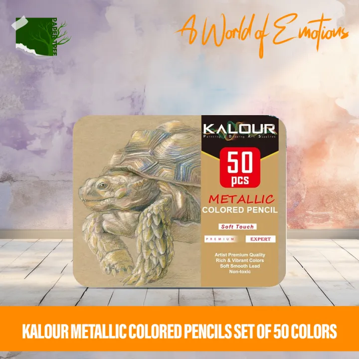 KALOUR%20Metallic%20Colored%20Pencils%20Set%20of%2050%20Colors%20-%20Image%202