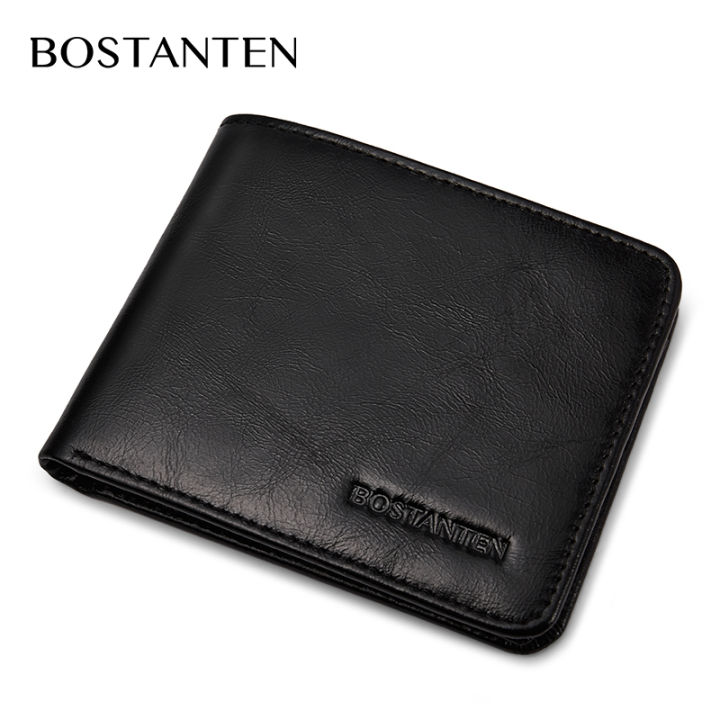 BOSTANTEN Fashion Leather Wallet for Men