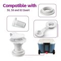 3Pack Replacement Drain Plug for Coolers, 1.5 Inch Shaft Length, Includes Gasket and Drain Cap. 