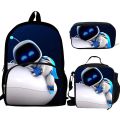 3pcs Mochila Astros Playroom Print Backpack for Boys Girls School Bags Kids Pattern BookBag Kids School Bag Pack.