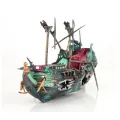 Large Aquarium Shipwreck Decor Boat Plastic Set Resin Ship Fish Tank Ornaments for Aquarium Decor Accessories. 