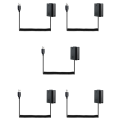 BRADOO 5X USB Charging Cable NP-FW50 Dummy Battery Spring Wire for Sony A7 A7R A7S A7M A7II A7S2 A7M2 A7R2 A6500 DC Coupler.