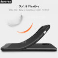 For OPPO A38 4G Phone Case Carbon Fiber Soft TPU Silicone Anti-fingerprint Shockproof Business Protection for OPPO A38 Cover Casing HP. 
