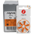 Siga Hearing Aid Battery Size 13, Pack of 6 Batteries.