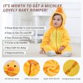 MICHLEY Halloween Costume Infant Baby Clothes Rompers Winter Flannel Hooded Bodysuits Pajamas Animals Overall Jumpsuit For Bebe.