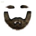 False Eyebrow and Beard Set Costume Women Men Makeup Fake Mustache for Operas Stage Performance. 